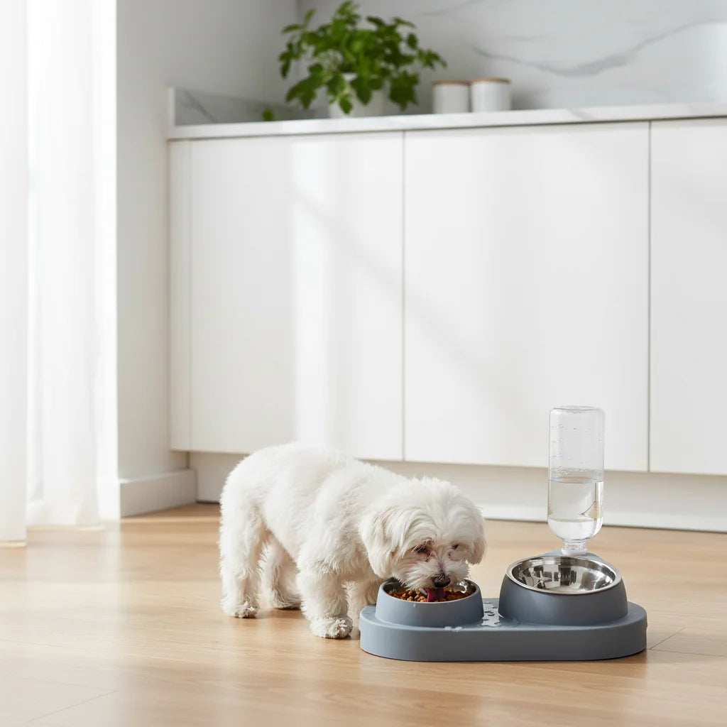 Pet Bowls Automatic Water Dispenser Feeder Cat Dog Food Water Bowl Non-Slip Pet Feeding Supplies - Product image