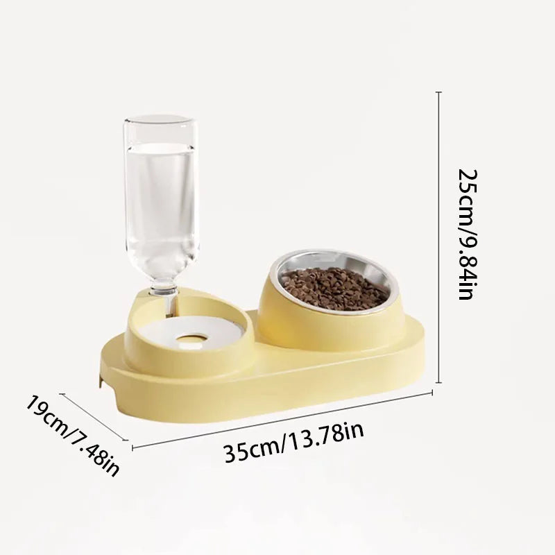 Pet Bowls Automatic Water Dispenser Feeder Cat Dog Food Water Bowl Non-Slip Pet Feeding Supplies - Product image