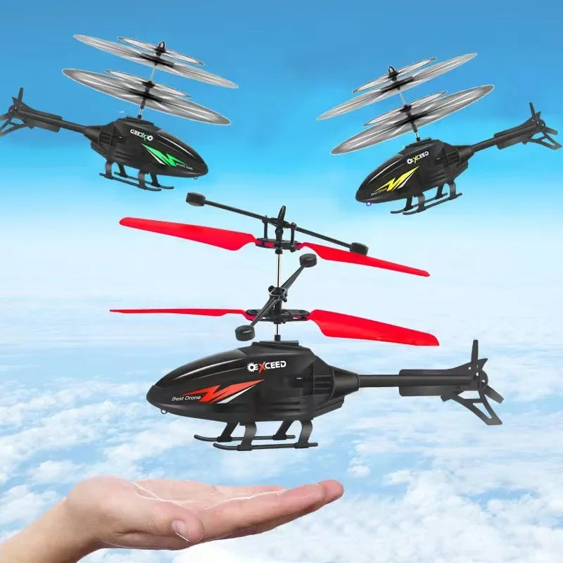 Watch Wrist Hand Controlled Induction RC Drone - Mini Rechargeable Helicopter with LED Lights - Product image